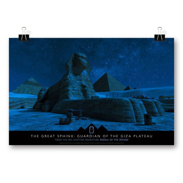 Moonlit Sphinx Poster